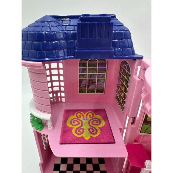 Fisher Price VTG 2001 Loving Family Sweet Streets Pink Townhouse No Front Door - Picture 13 of 16